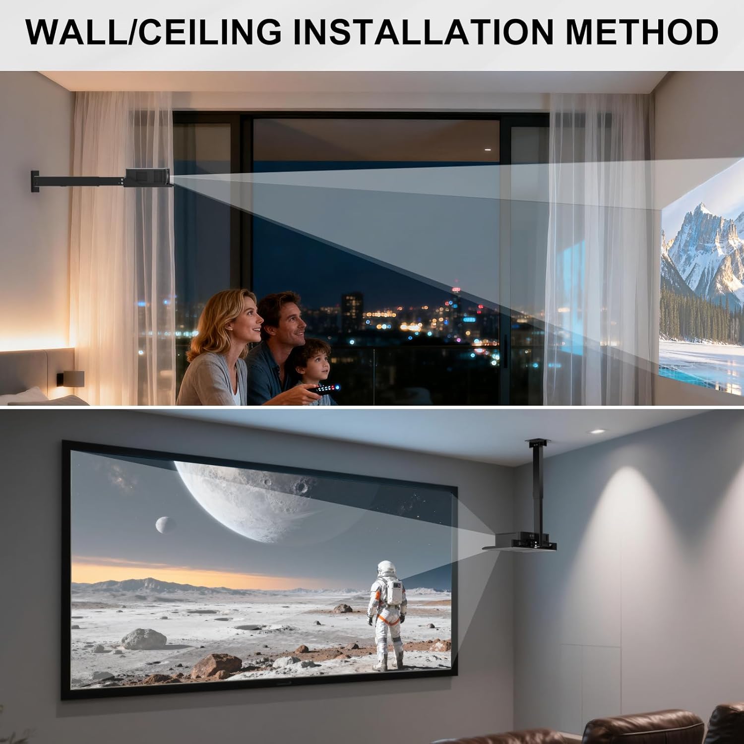WALI Projector Ceiling Mount Tray